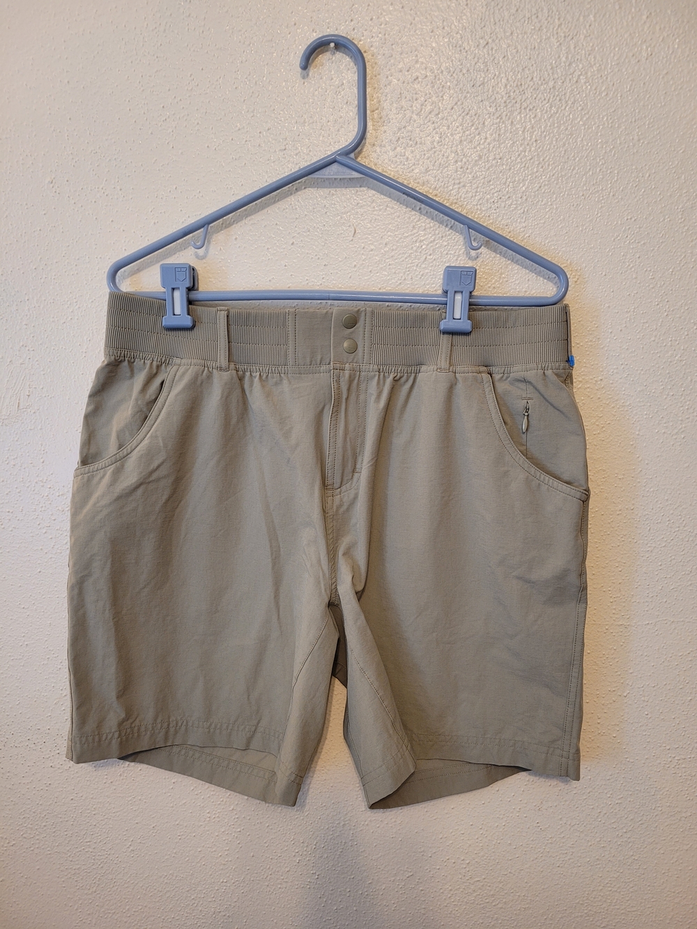 Simms Women’s Mataura Fishing Shorts Khaki Stretch Quick Dry Size Large